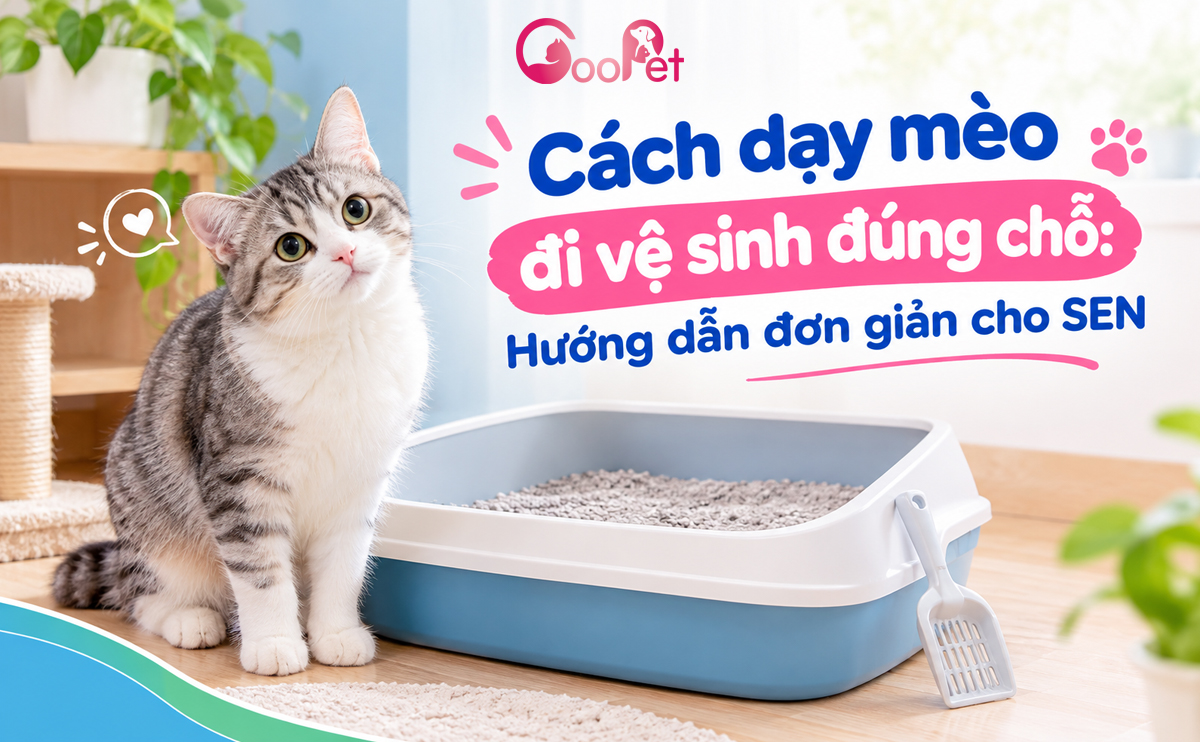 Cách dạy mèo đi vệ sinh đúng chỗ