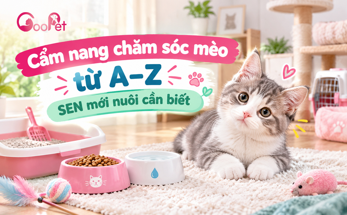 Cẩm nang chăm sóc mèo SEN cần biết
