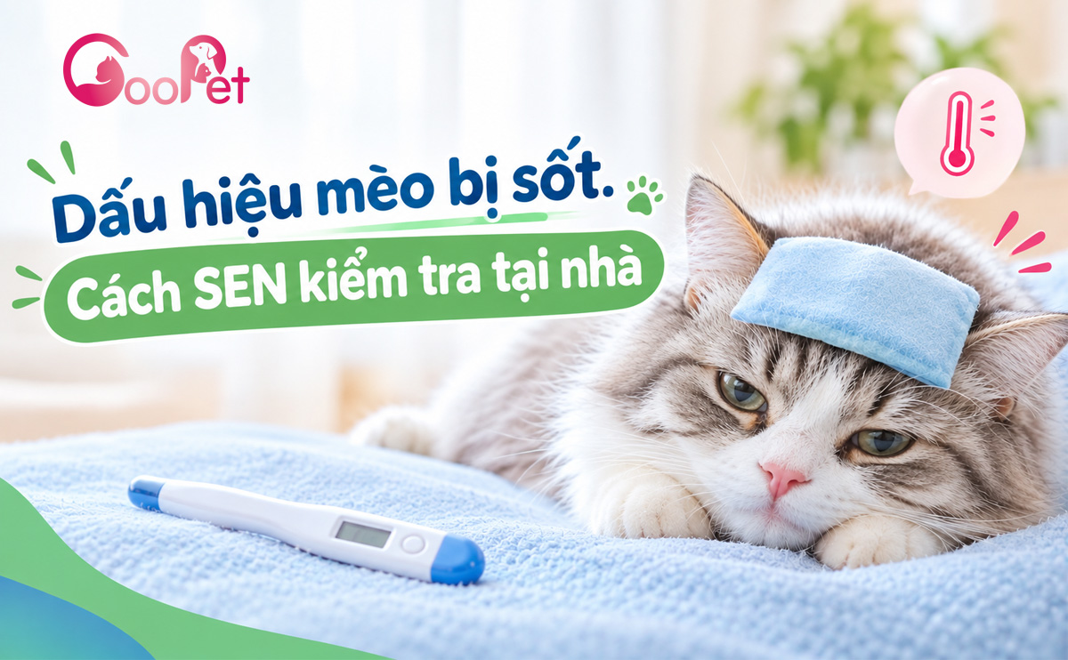 Dấu hiệu mèo bị sốt? Cách SEN nhận biết tại nhà!