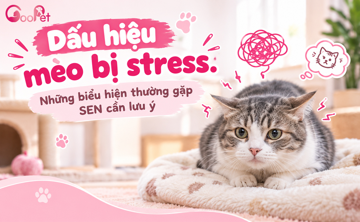 Dấu hiệu mèo bị stress