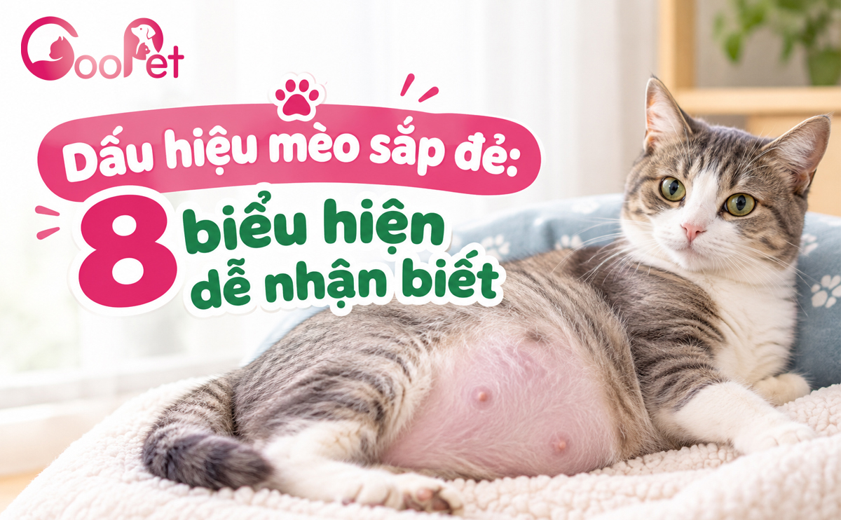 Dấu hiệu mèo sắp đẻ