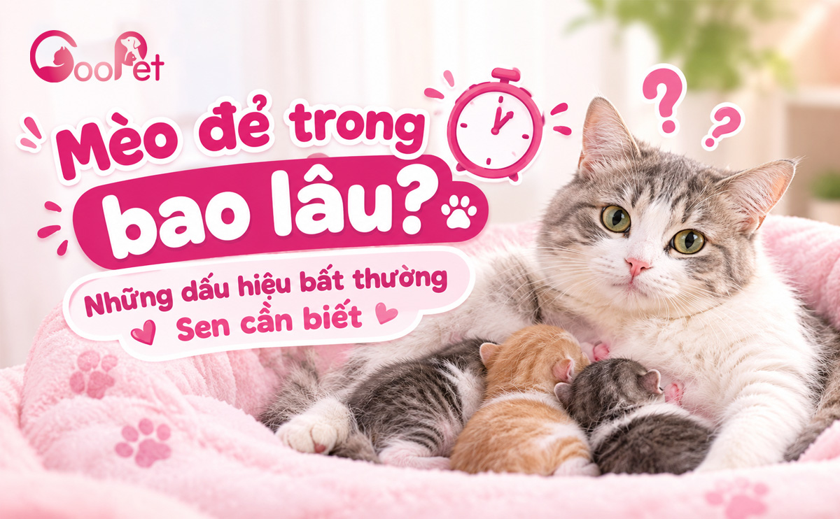 Mèo đẻ trong bao lâu?