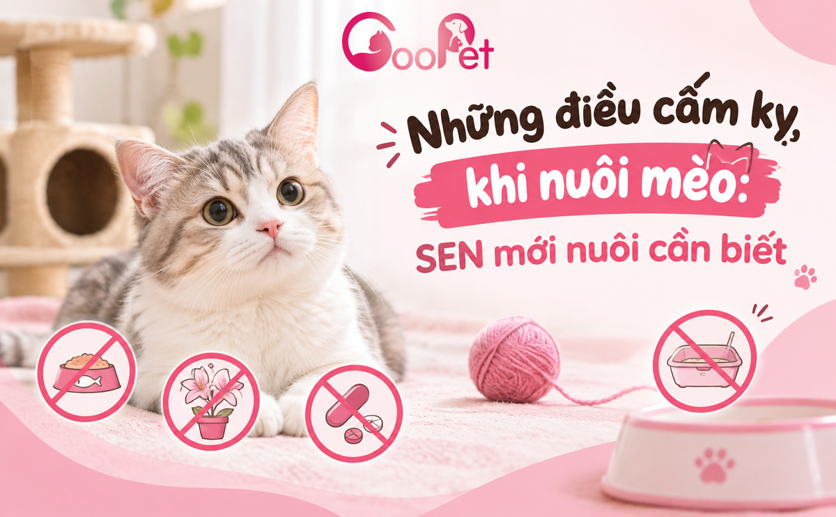 Những điều cấm kỵ khi nuôi mèo, SEN mới nuôi cần lưu ý