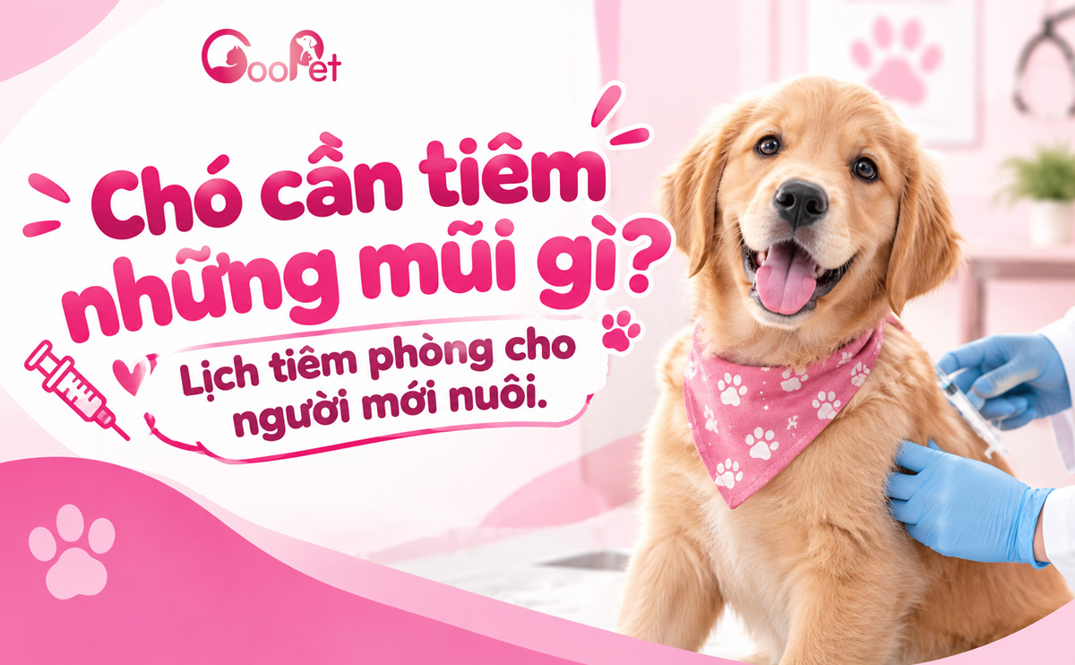 Chó cần tiêm những mũi gì?
