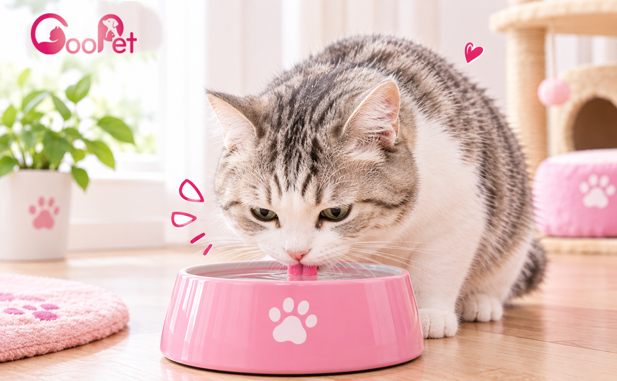 Đảm bảo cung cấp nước sạch cho mèo đầy đủ